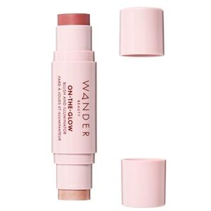 NIB Wander Beauty On-the-Glow Blush and Illuminator - Sienna Sunset/Nude Glow